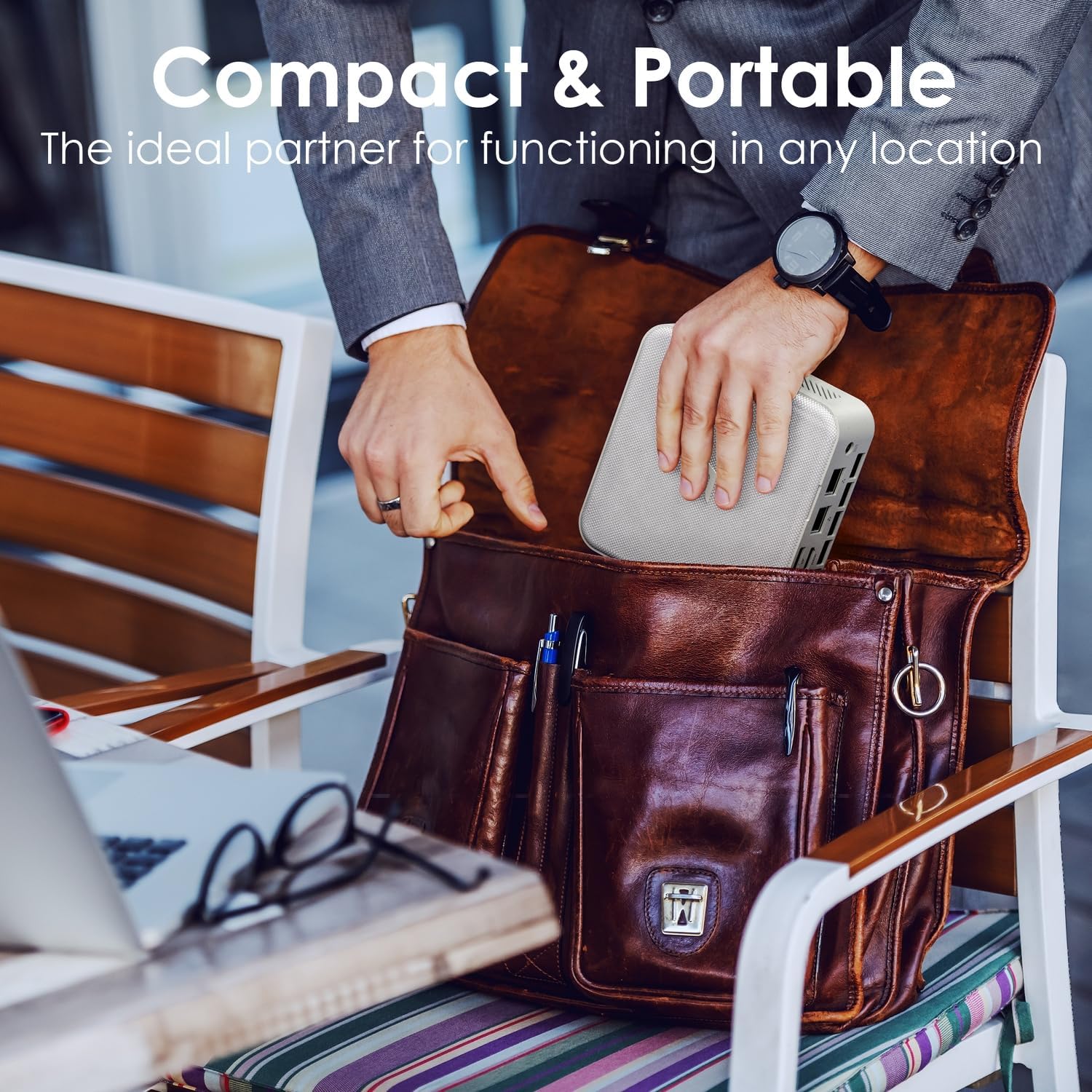 Mini PC Computers Gaming, AMD Ryzen 7 5700u (8C/16T,up to 4.3 GHz), Micro PC 64GB DDR4 RAM 2TB PCIe SSD, Small Desktop PC Supports 4K@60Hz/Triple Display/WiFi 5/BT5.0/HDMI+DP/Home/Office