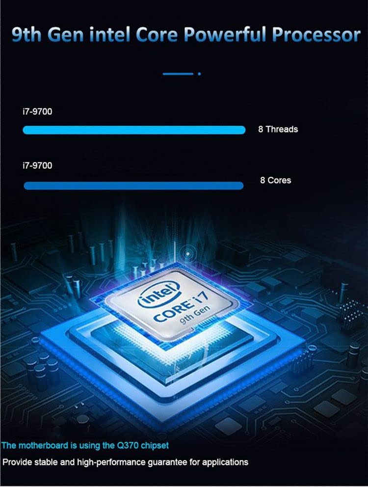 Dell OptiPlex 7070 SFF Desktop Computer PC, Intel 8 Core i7-9700 3.0GHz up to 4.70GHz,32GB DDR4 Ram New 1TB NVMe M.2 SSD,AX210 Built-in WiFi 6E,Windows 11 Pro, Wireless Keyboard & Mouse (Renewed)