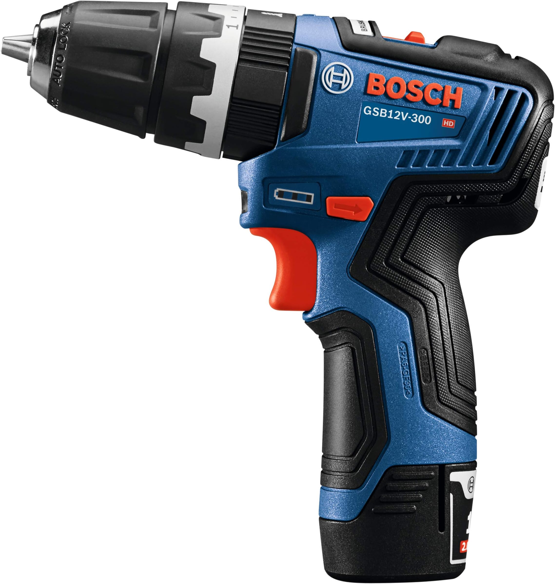 Bosch GSB12V-300B22 12V Max Brushless 3/8 In. Hammer Drill/Driver Kit with (2) 2.0 Ah Batteries