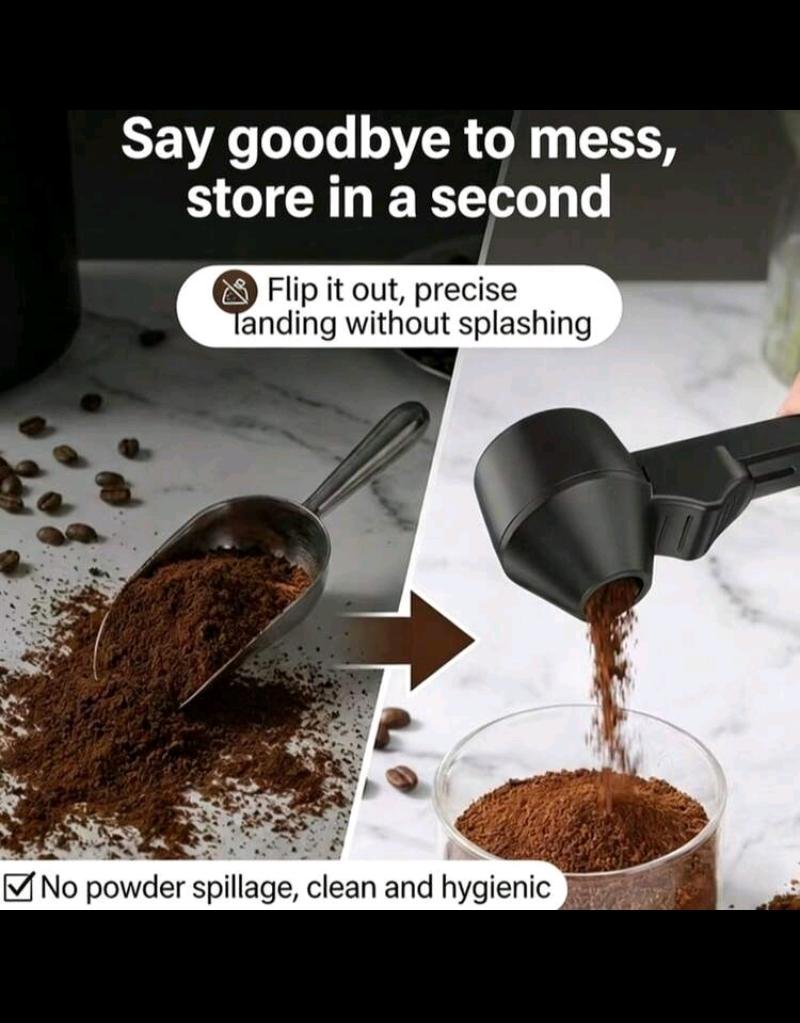 Anti-Spill Coffee Powder Dispenser Scoop