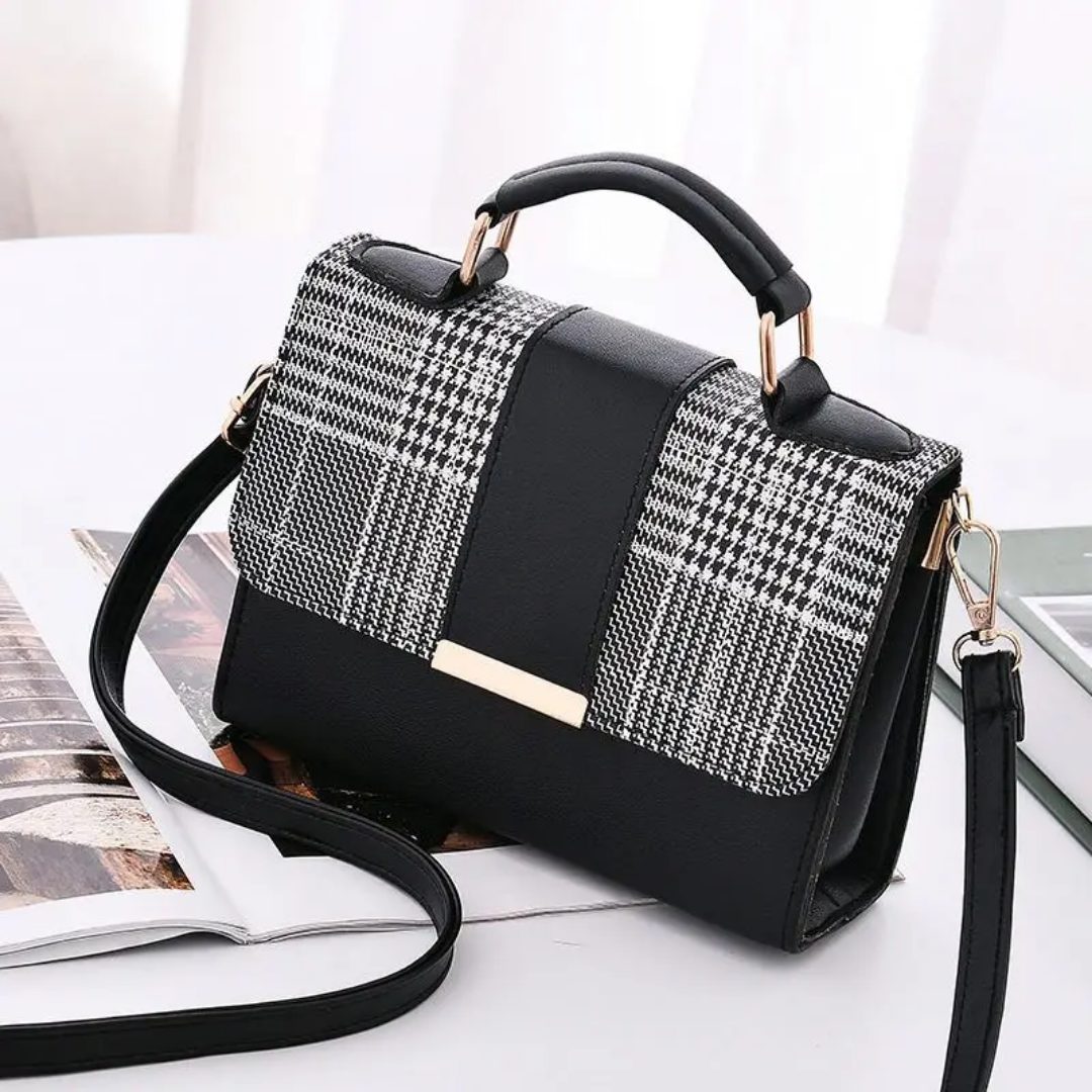Elegant Plaid Women's Crossbody Handbag – Fashion Shoulder Purse