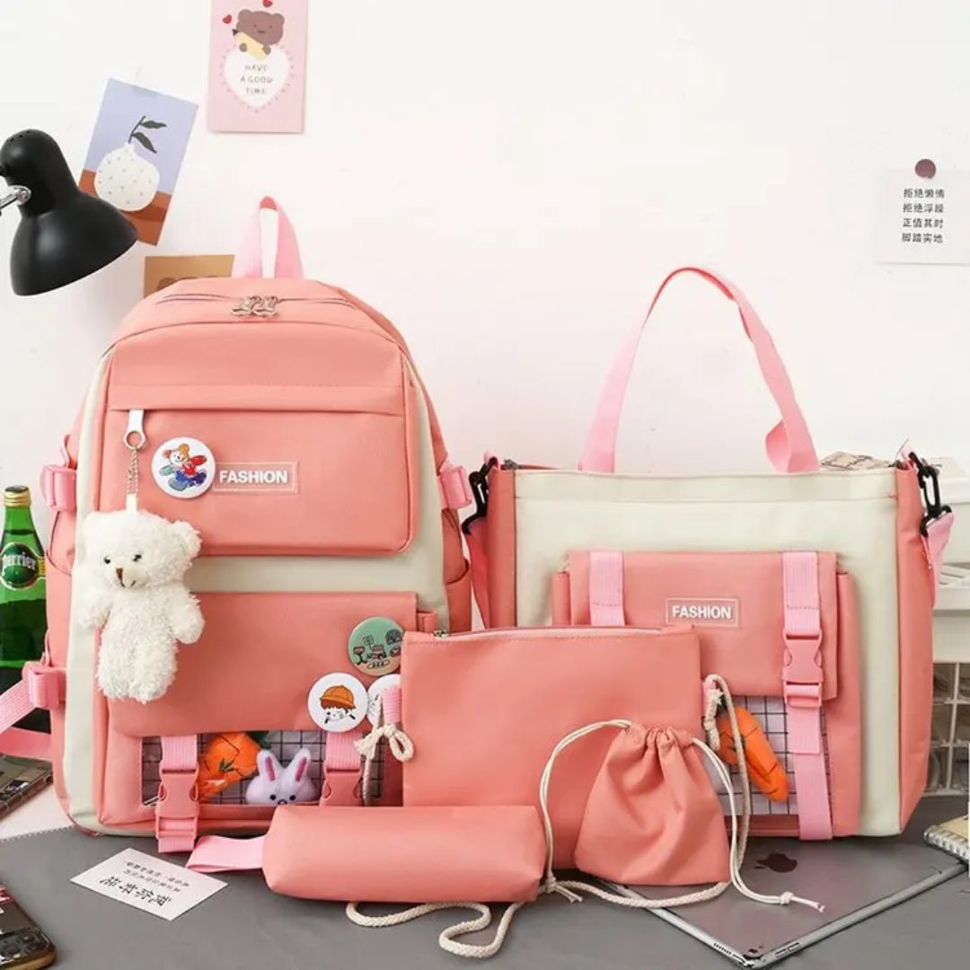5-Piece Student Backpack Set – School & Travel Bag Collection backpack