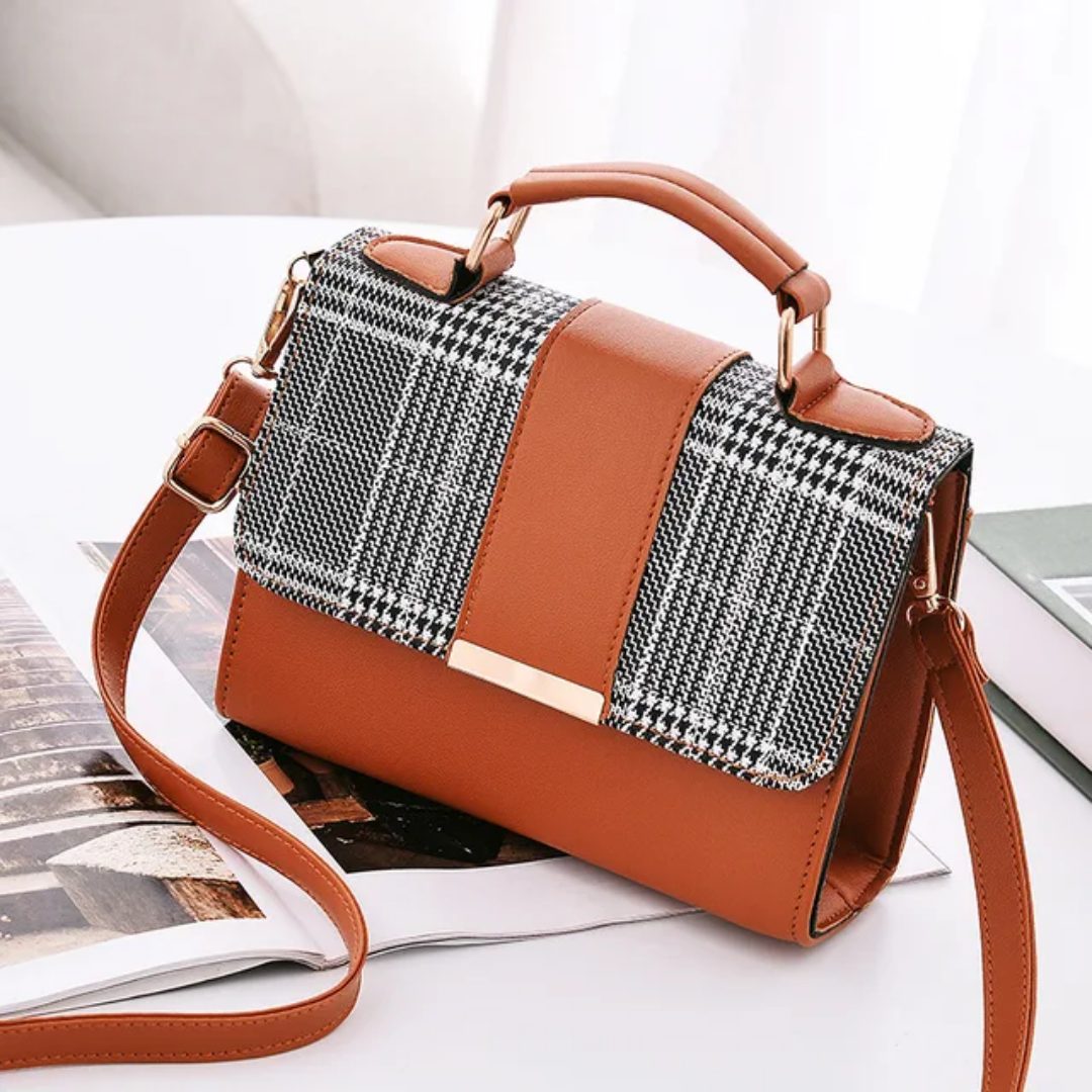 Elegant Plaid Women's Crossbody Handbag – Fashion Shoulder Purse